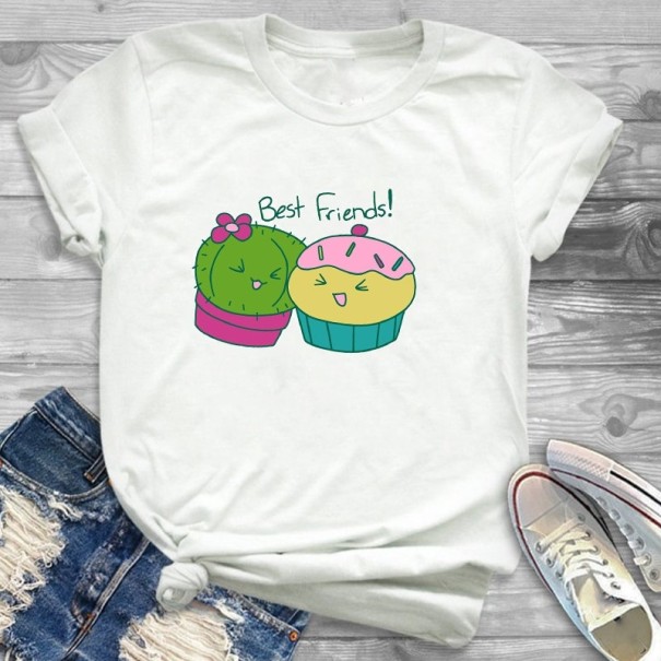 Tricou de damă cu motiv cactus L 19