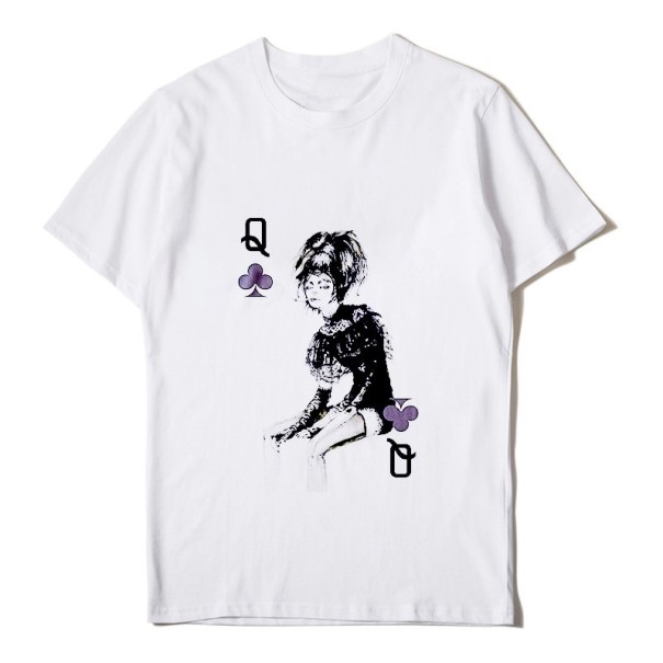 Tricou de damă cu motiv de card L 13