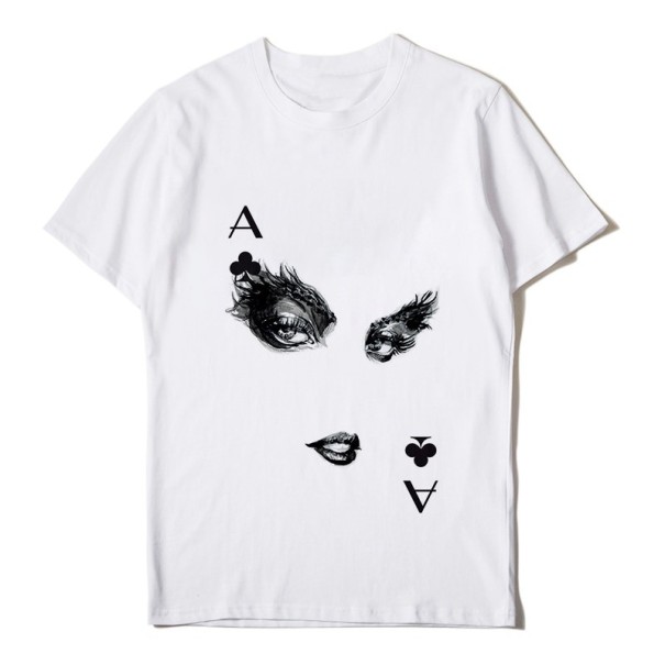 Tricou de damă cu motiv de card L 7