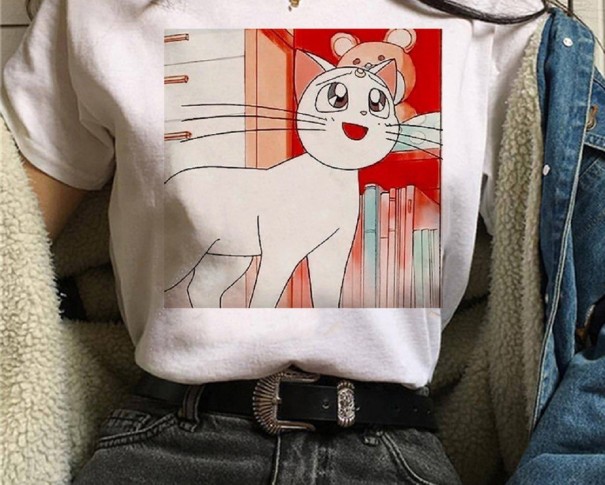 Tricou de damă cu motiv de desene animate S 19