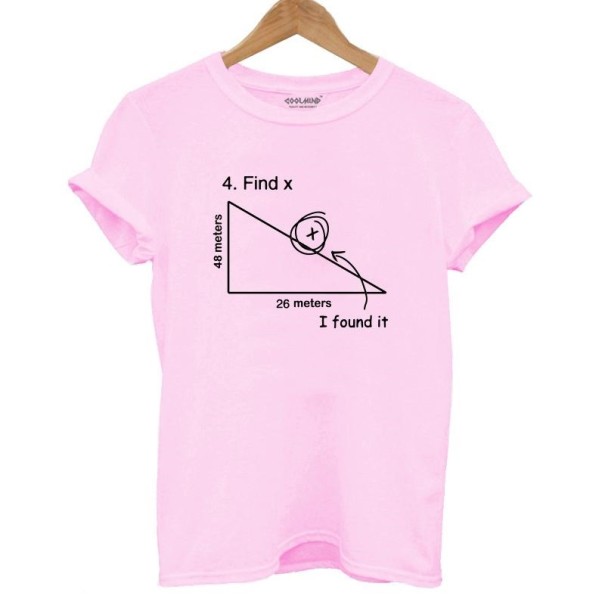 Tricou de damă cu motiv de geometrie roz XL