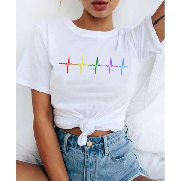 Tricou de damă cu motiv LGBT S 7