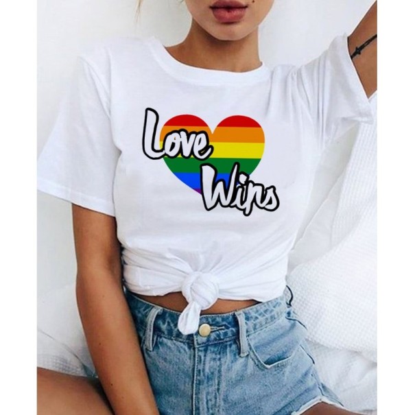 Tricou de damă cu motiv LGBT XXS 3