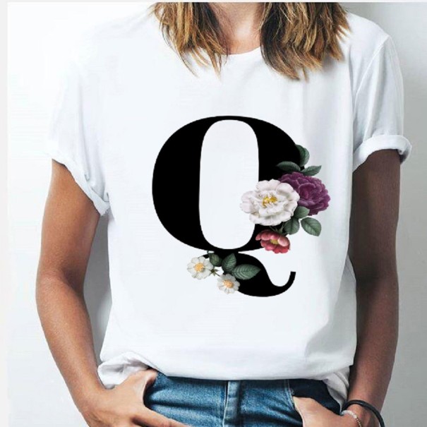 Tricou de damă cu scrisoare M 17