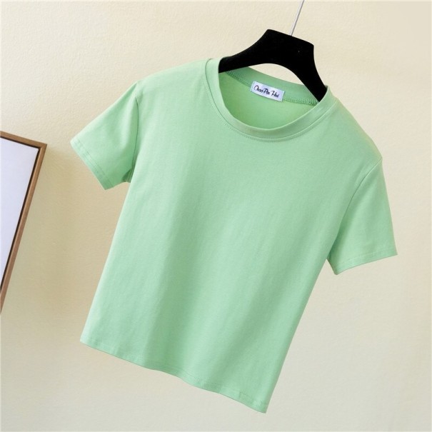 Tricou de damă de bază A315 verde deschis L