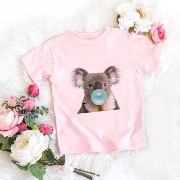 Tricou de fată cu animal 6 E