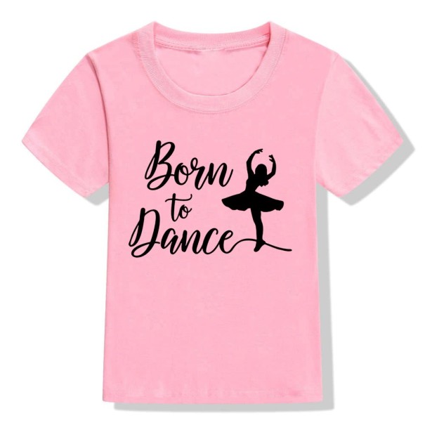 Tricou de fată cu balerină roz 5 A