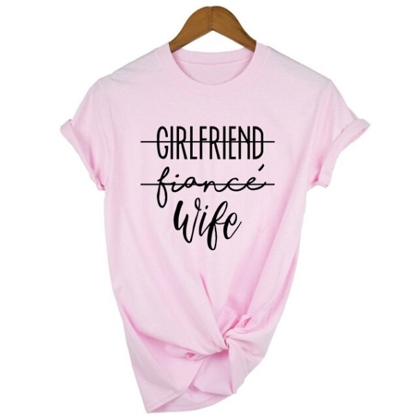 Tricou de femeie iubită roz L
