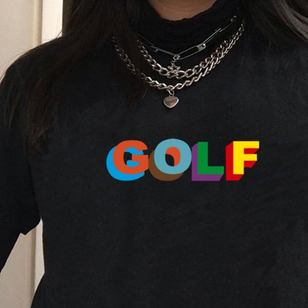 Tricou de golf pentru femei negru S