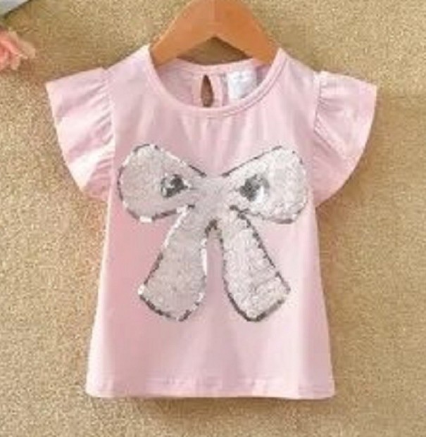 Tricou fetita T2548 roz 2