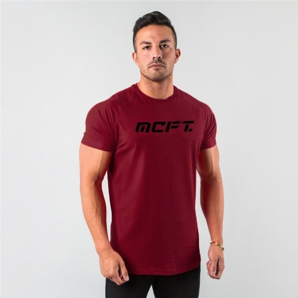 Tricou funcțional pentru bărbați F1779 burgundy L