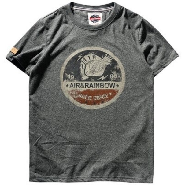 Tricou pentru bărbați T2064 gri inchis XS