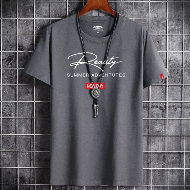 Tricou pentru bărbați T2066 gri inchis M