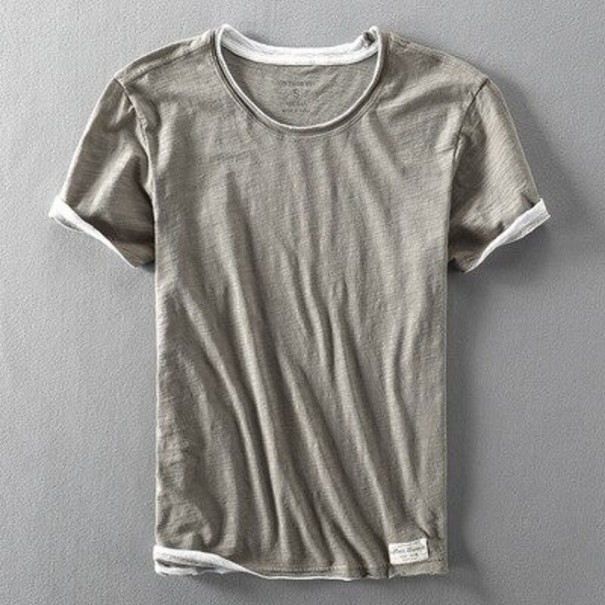Tricou pentru bărbați T2068 gri S