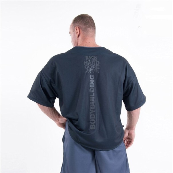 Tricou pentru bărbați T2077 albastru inchis M