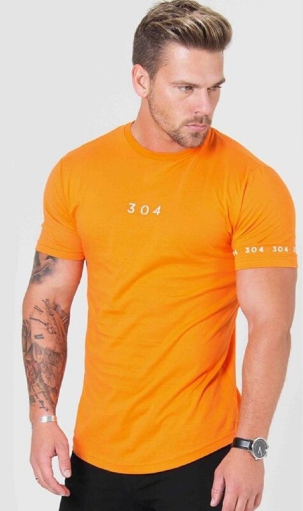 Tricou pentru bărbați T2099 portocale XS