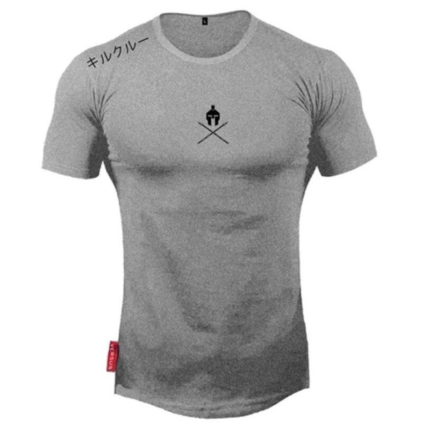 Tricou pentru bărbați T2119 gri L