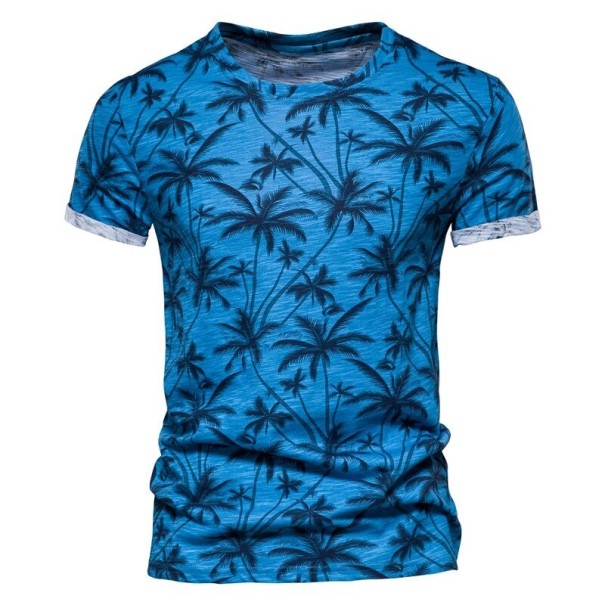 Tricou pentru bărbați T2131 albastru L