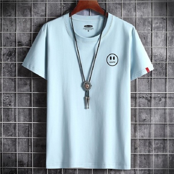 Tricou pentru bărbați T2137 albastru deschis XXL