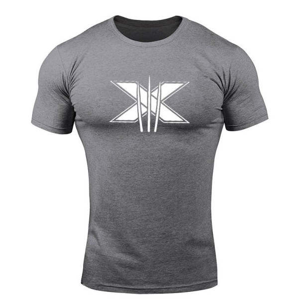 Tricou pentru bărbați T2155 gri XL
