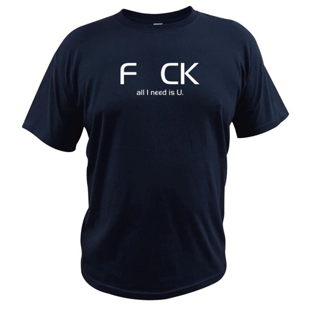 Tricou pentru bărbați T2159 albastru inchis L
