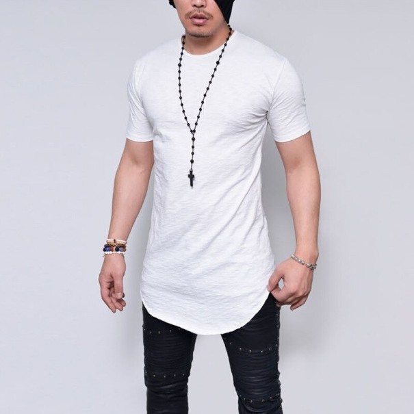 Tricou pentru bărbați T2187 alb S