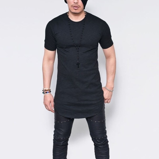 Tricou pentru bărbați T2187 negru XXL