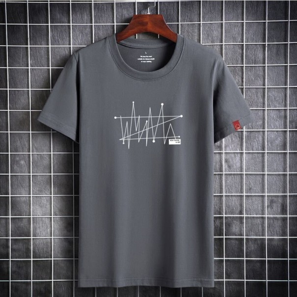 Tricou pentru bărbați T2217 gri inchis XXL