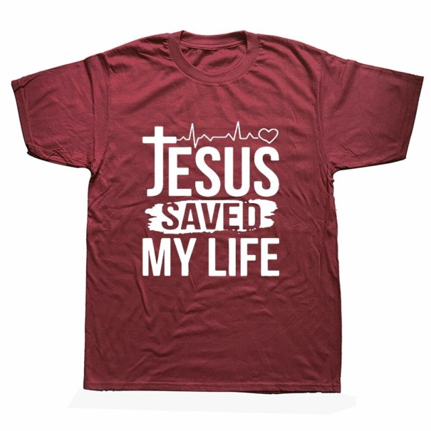Tricou pentru bărbați T2232 burgundia S 2