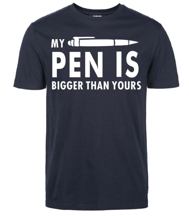 Tricou pentru bărbați T2258 albastru inchis L 1
