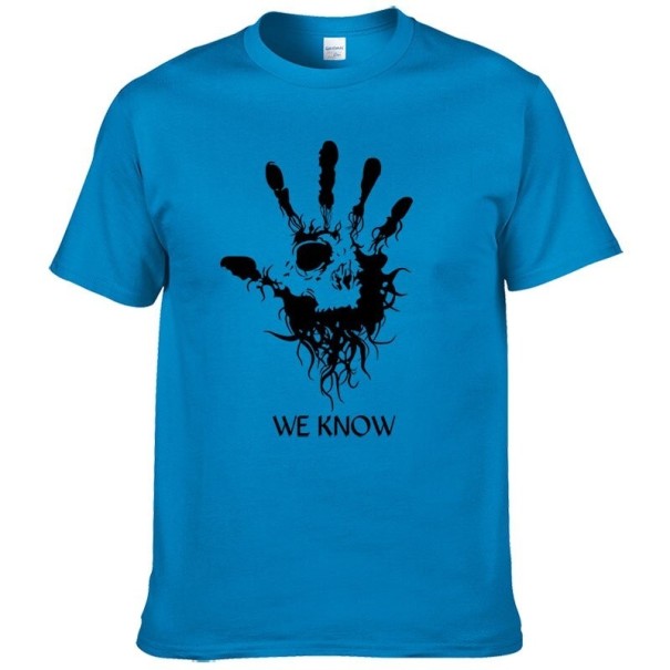 Tricou pentru bărbați T2263 albastru inchis L