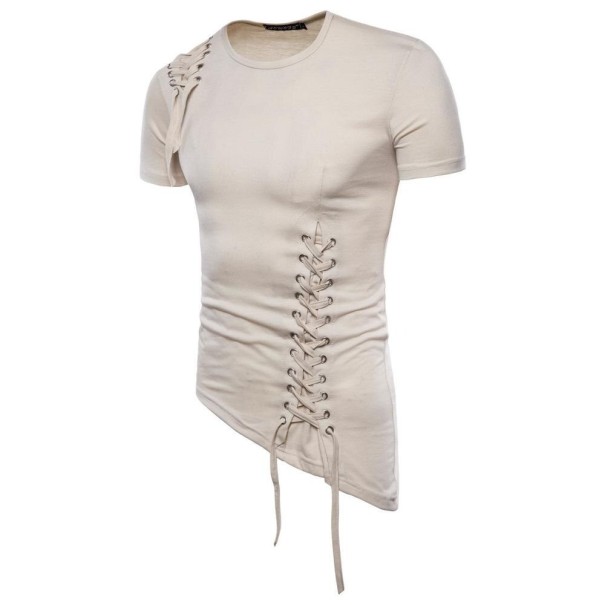 Tricou pentru bărbați T2264 bej S