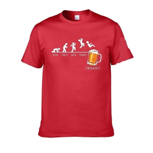 Tricou pentru bărbați T2265 roșu S