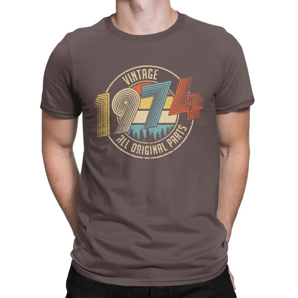 Tricou pentru bărbați T2324 cafea S