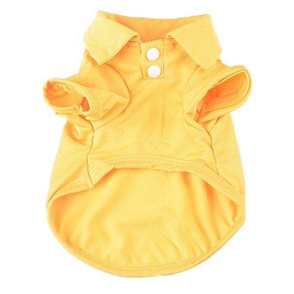 Tricou pentru câini galben L