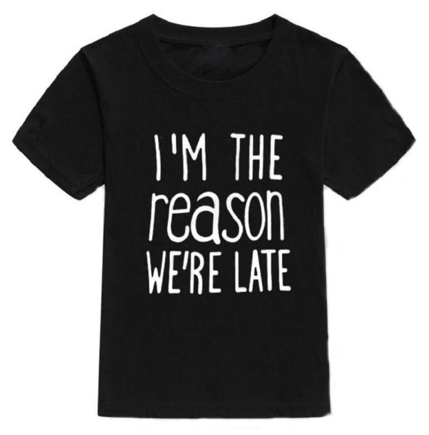 Tricou pentru copii B1474 negru 2 A