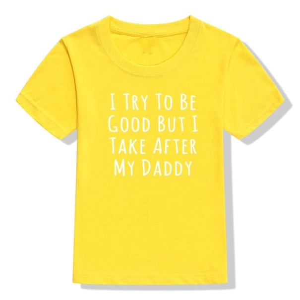Tricou pentru copii B1551 galben 4 A