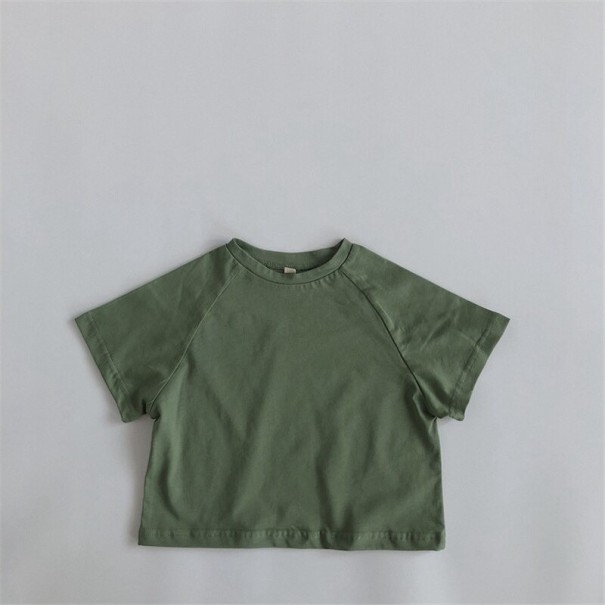 Tricou pentru copii B1646 verde armată 3