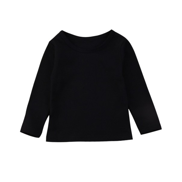 Tricou pentru copii cu maneci lungi B1645 negru 5