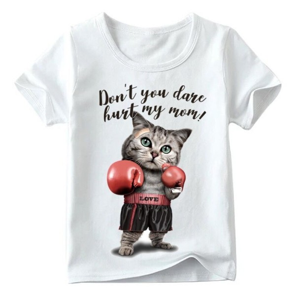 Tricou pentru copii cu pisică B1508 7 C