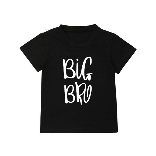 Tricou pentru copii pentru frați negru 4 B