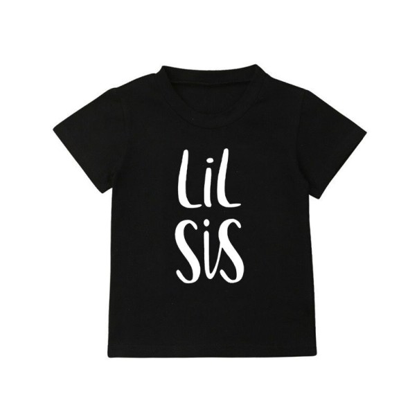 Tricou pentru copii pentru frați negru 5 C