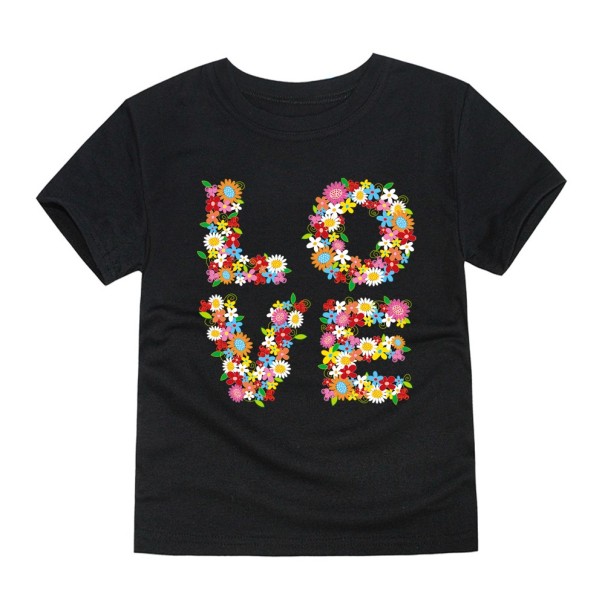Tricou pentru fete LOVE J3289 negru 5