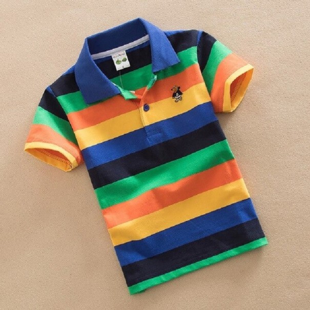 Tricou polo cu dungi pentru băieți T2501 3 E