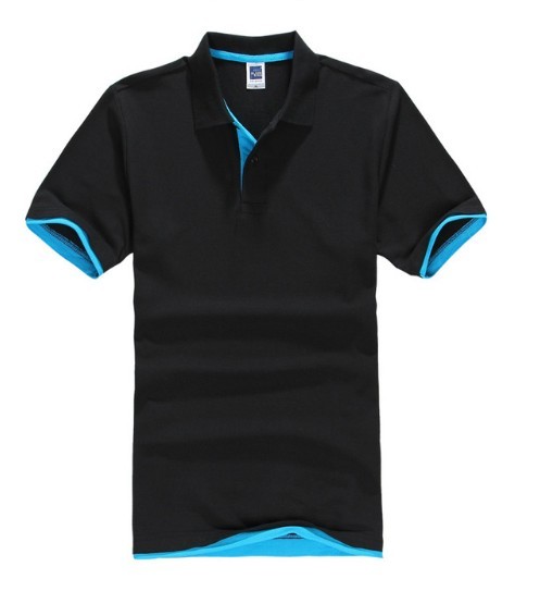 Tricou polo Jay J3518 pentru bărbați albastru-negru S