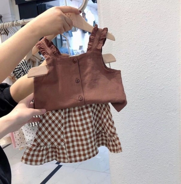 Tricou și fustă pentru fete L1481 6