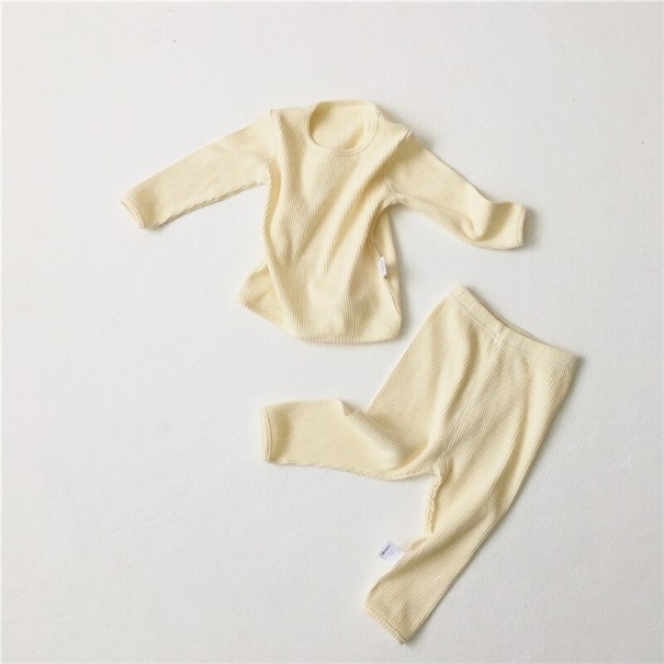 Tricou și pantaloni pentru copii L1395 bej 4