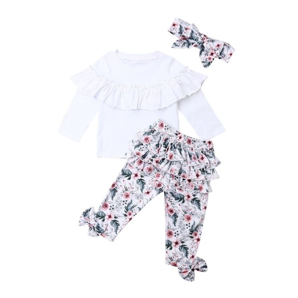 Tricou și pantaloni pentru fete L1472 6-12 luni