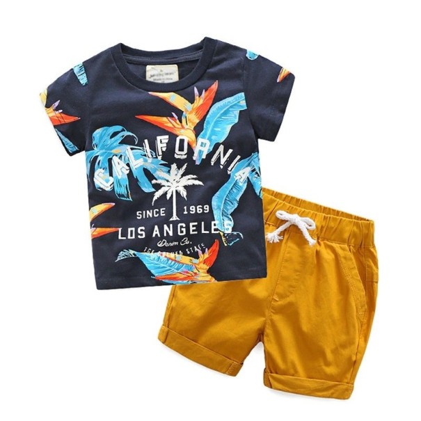 Tricou și pantaloni scurți pentru băieți L1569 3