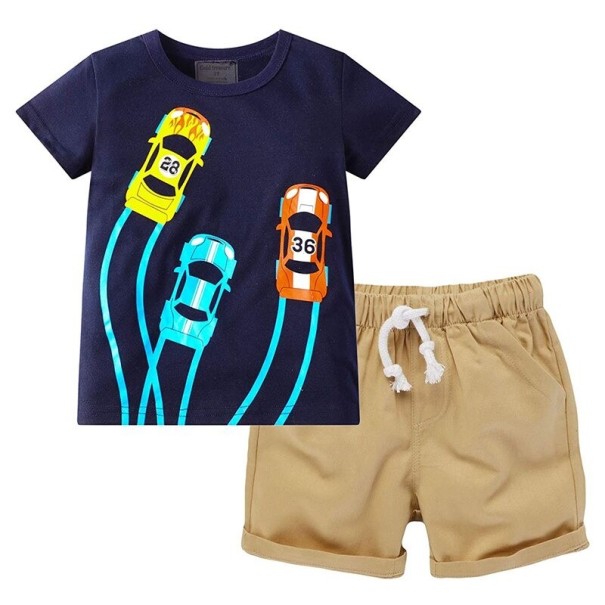 Tricou și pantaloni scurți pentru băieți L1623 2 A